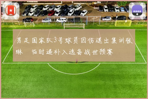 男足国家队3号球员因伤退出集训张琳芃临时递补入选备战世预赛